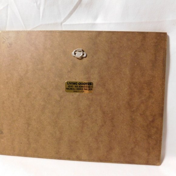 Vintage Russ Berrie Living Quotes Train Plaque 1975 - Picture 6 of 7